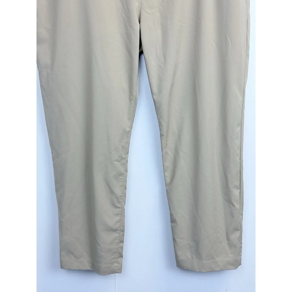 Nike Men's Dri Fit Victory Golf Pants Khaki 40X27 Grip Comfort Waist Swoosh Logo